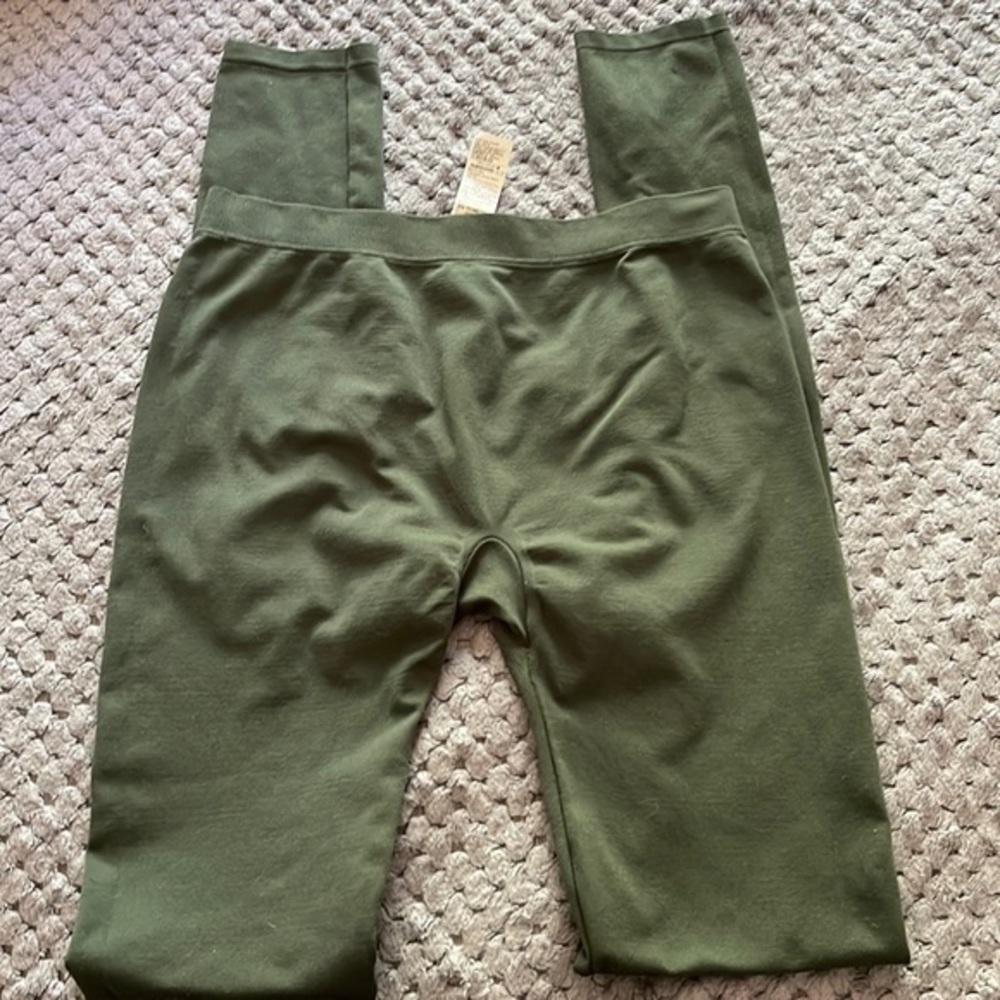 United Colors Of Benetton Dark Green Soft Leggings Size Small Euc #5876 — image 2 of 3